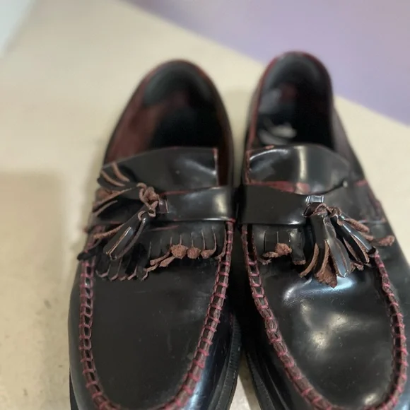 Dr. Martens Cherry distressed Red Adrian Tassel Loafers  Men’s size 11 - Picture 5 of 15